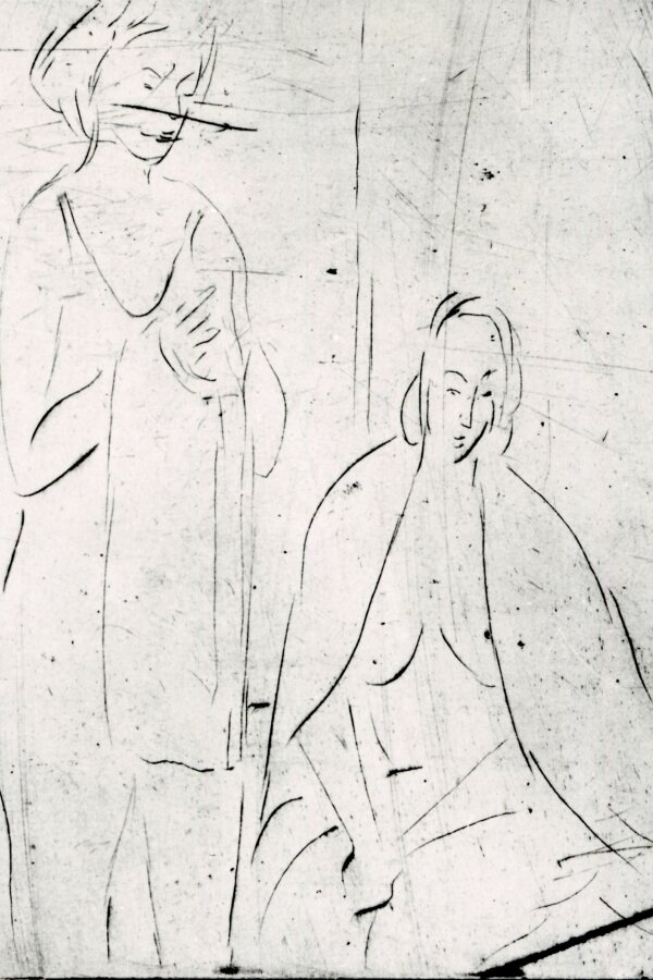 Eugen Nevan, Oblékání. Dvě ženy, 1945